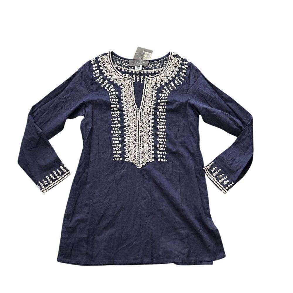 Sachin + Babi for Ankasa NWT Melanie Embroidered Cotton Tunic Top XS